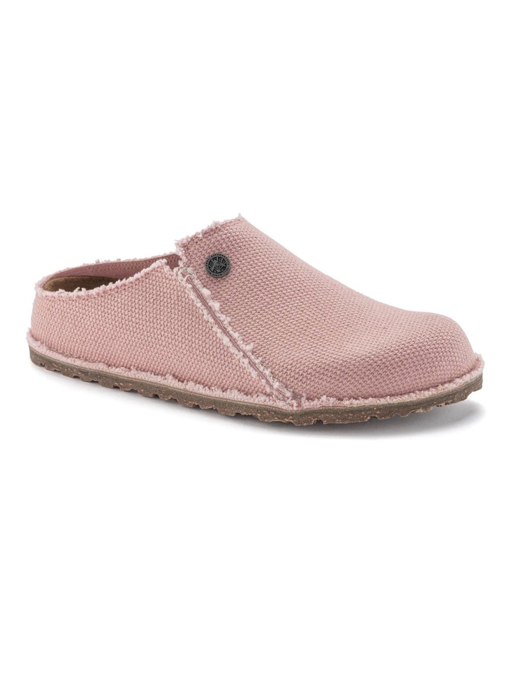 Birkenstock Zermatt Textile Slip On Slippers Pink Frayed Shoes Women’s 38